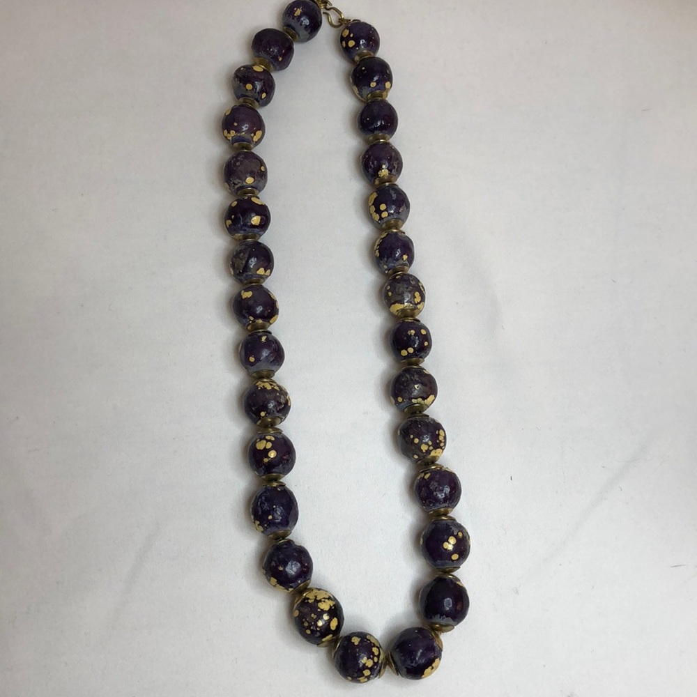 Purple Beaded Necklace